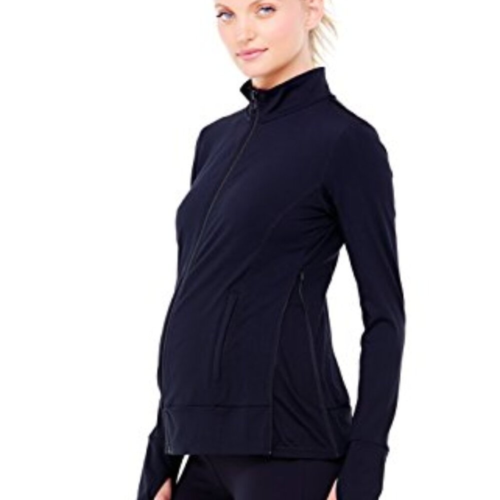 Ingrid & Isabel Maternity Active Side Zipper Jacket Size Medium (8-10) NWT